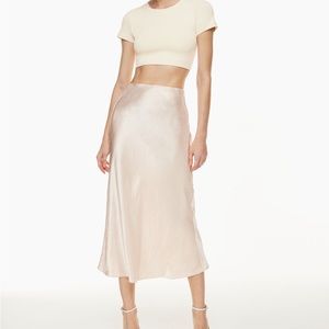 Babaton Silk Skirt